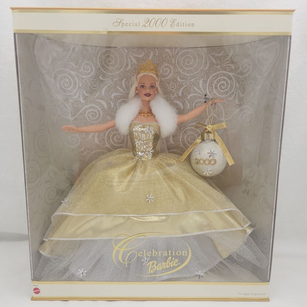 Doll Mattel Celebration Barbie 2000 Millennial Special Edition Gold #28269 NEW